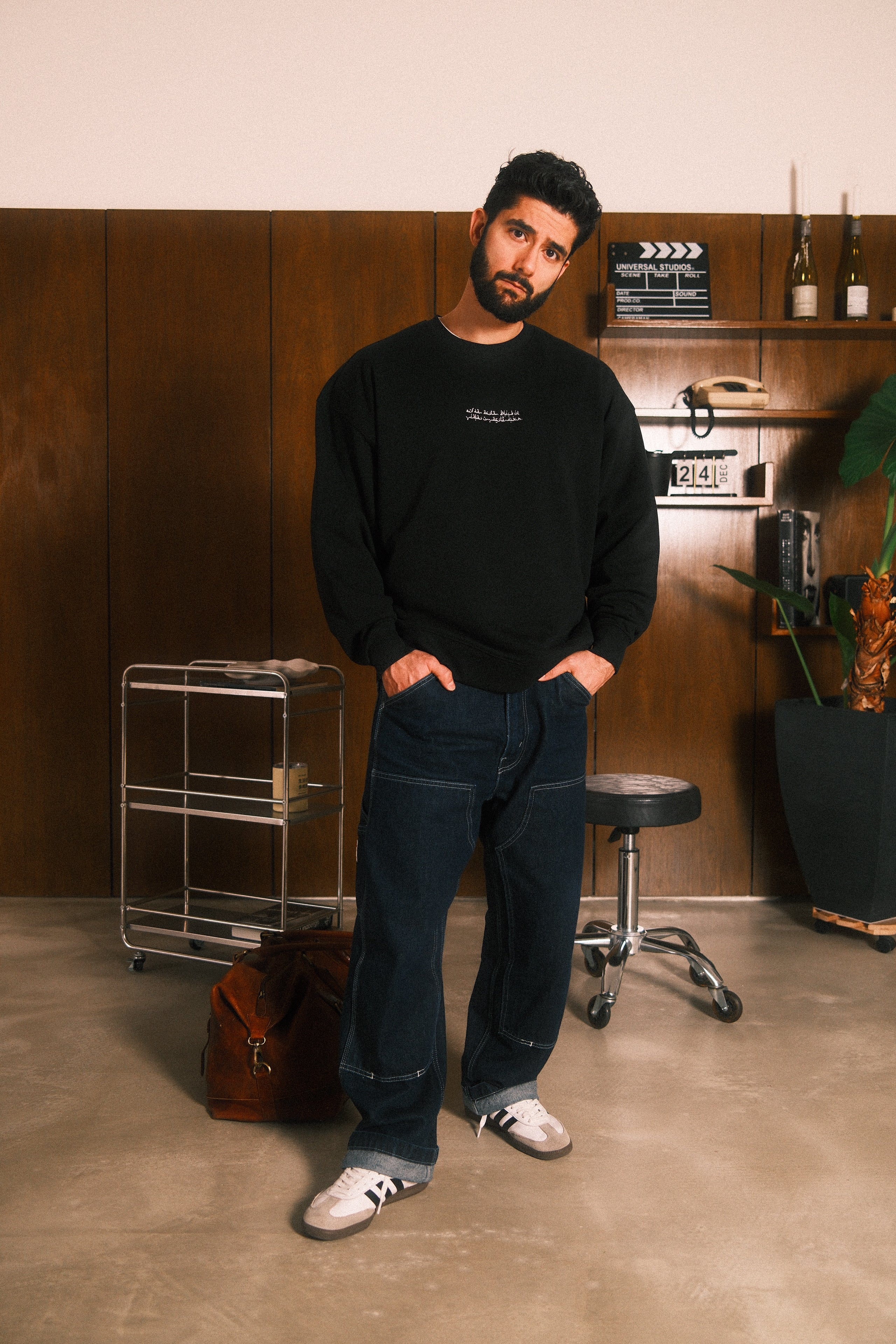 "Auf den ersten Blick" - Sweatshirt Unisex black