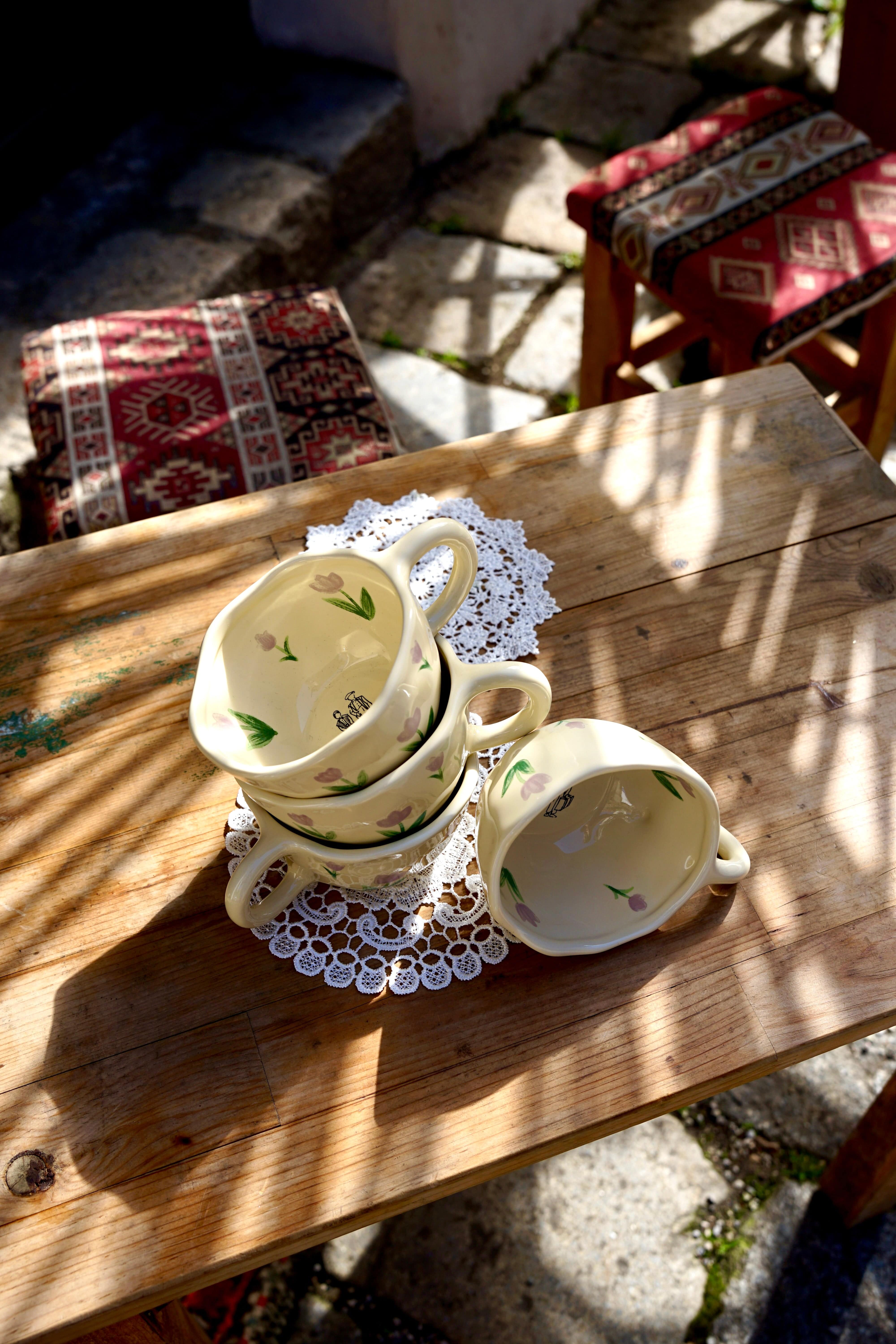 NENE´s Tasse © mit lila Tulpenmuster - DEDE loves NENE