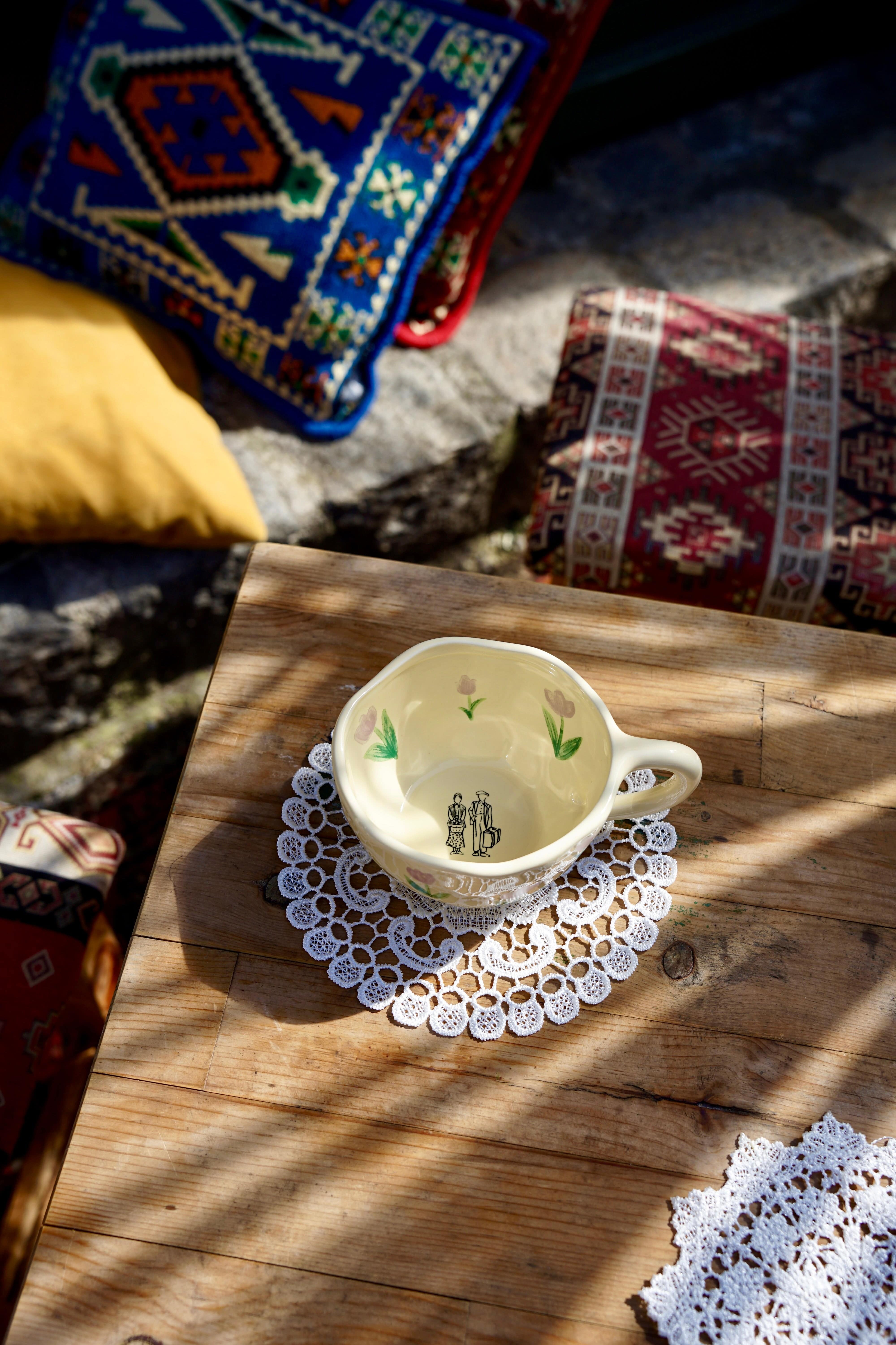 NENE´s Tasse © mit lila Tulpenmuster - DEDE loves NENE