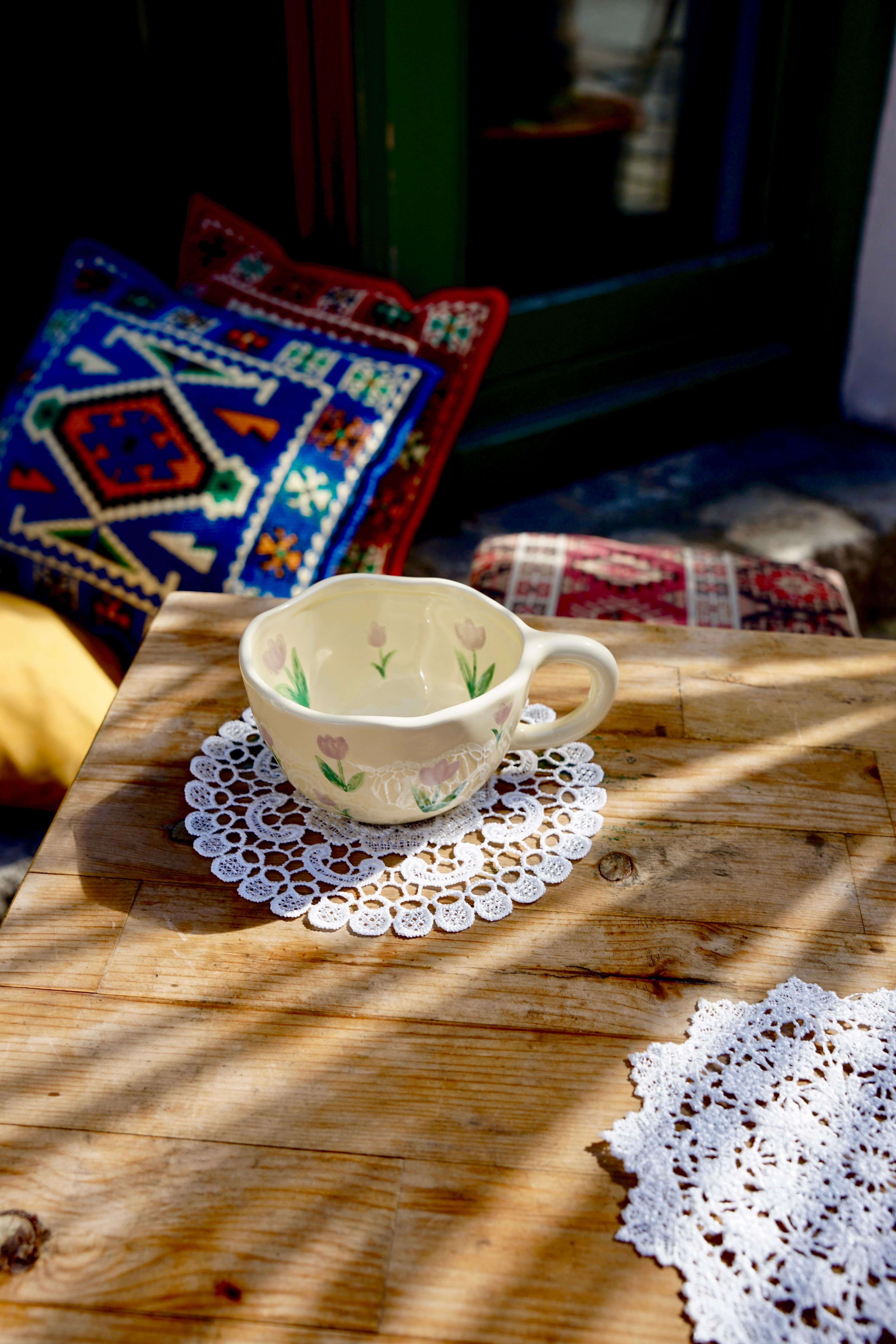NENE´s Tasse © mit lila Tulpenmuster - DEDE loves NENE