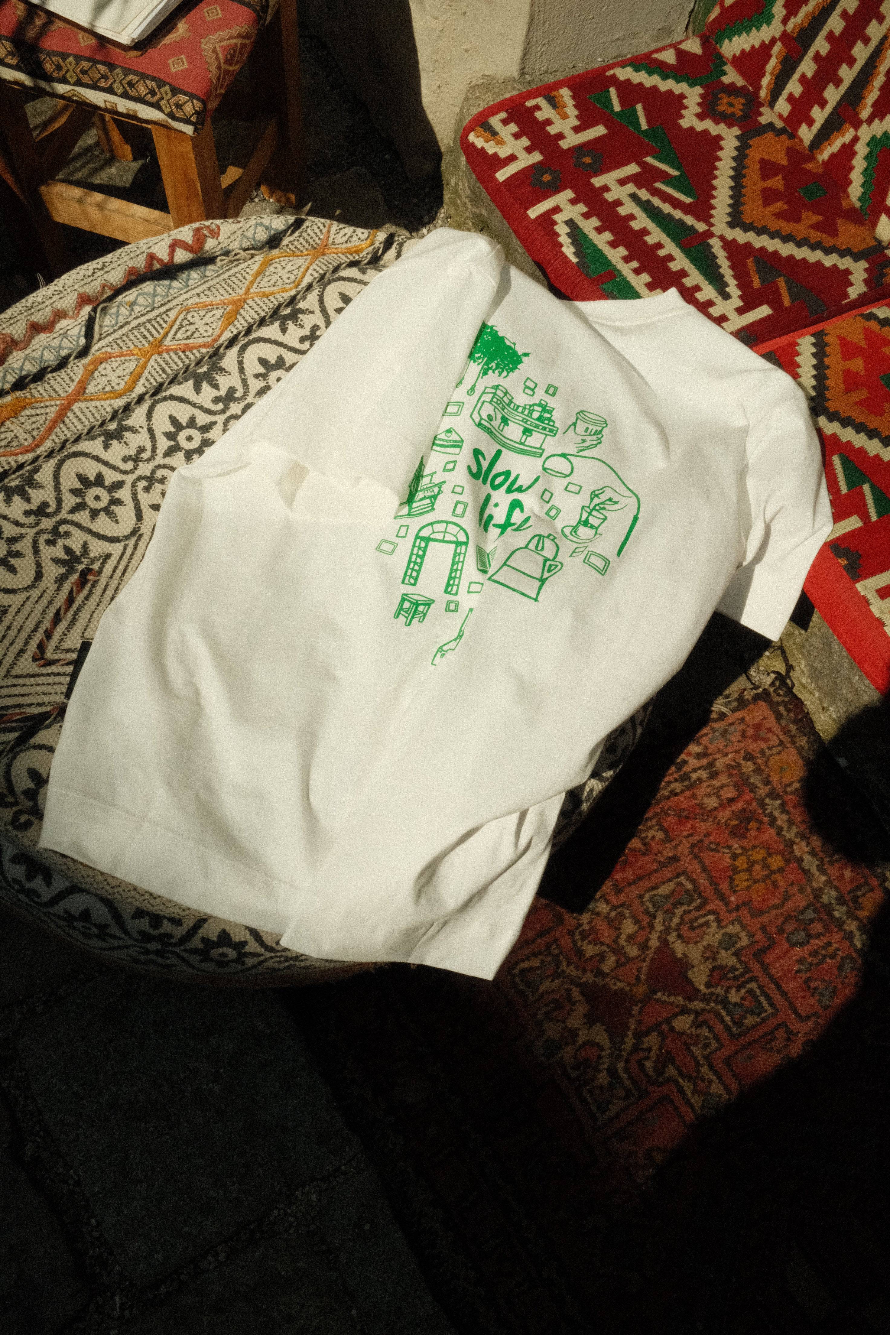 "SLOW LIFE" T-Shirt unisex oversized - DEDE loves NENE