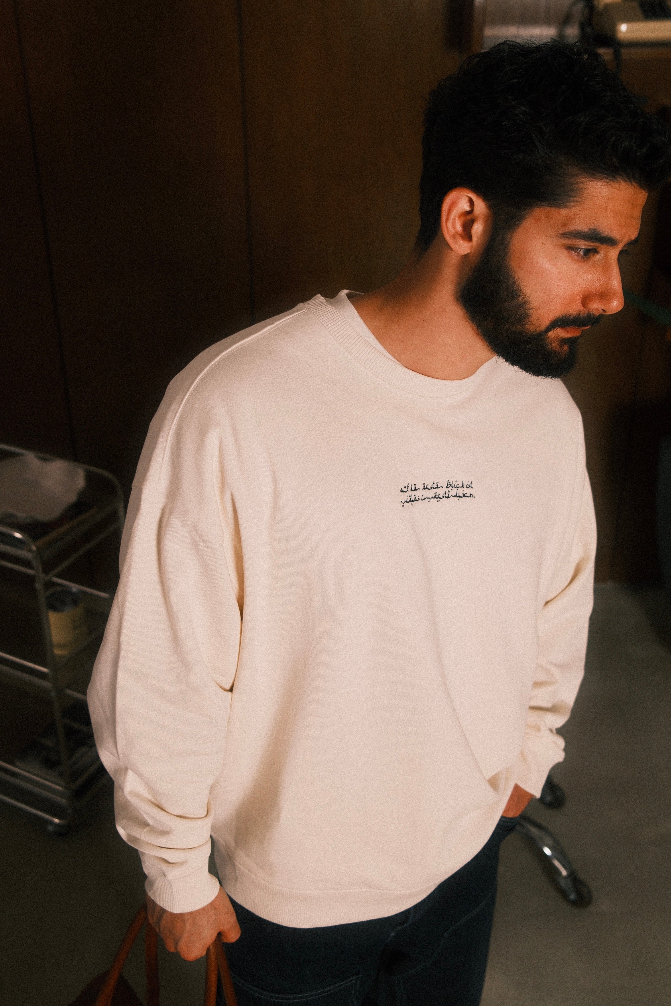 "Auf den ersten Blick" - Sweatshirt Unisex creme